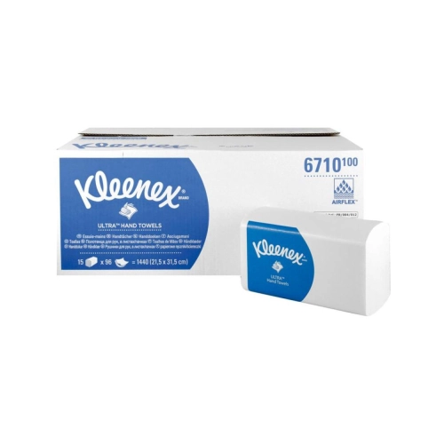 Kimberly-Clark Handtücher 3-lagig 21,5x31,5cm weiß 6710 15x 96 St