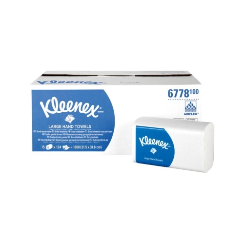 Kimberly-Clark Handtücher 2-lagig 21,5x31,5 cm weiß 6778 15x 124 st