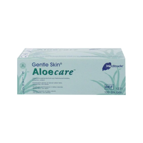 Meditrade Handschuhe AloeCare Latex Puderfrei x-large 100 Stück