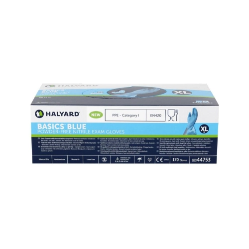 Halyard Handschuhe Basics Nitril puderfrei blau x-large 170 Stück
