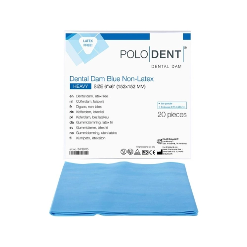 PoloDent Dental Dam Heavy Blau 6