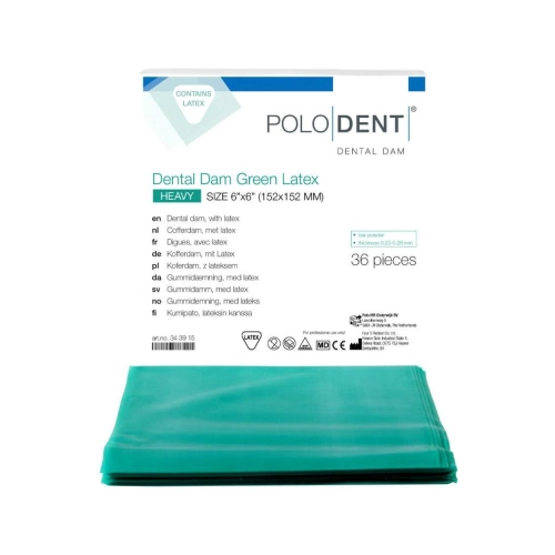 PoloDent Dental Dam Heavy Grün 6