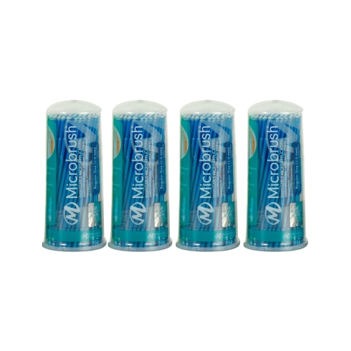 Microbrush Disposable Micro Applicators Regular blau 4x 100 Stück