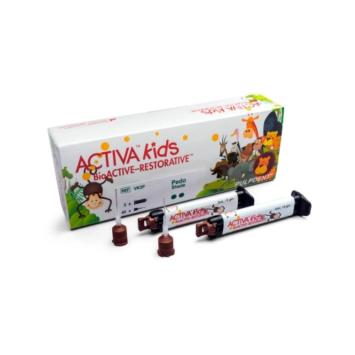 Pulpdent Activa Kids BioActive-Restorative White Opak Inkl. 40 Tips 2x 5 ml