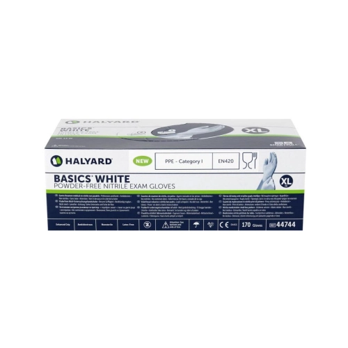 Halyard Handschuhe Basics Nitril puderfrei weiss x-large 170 Stück