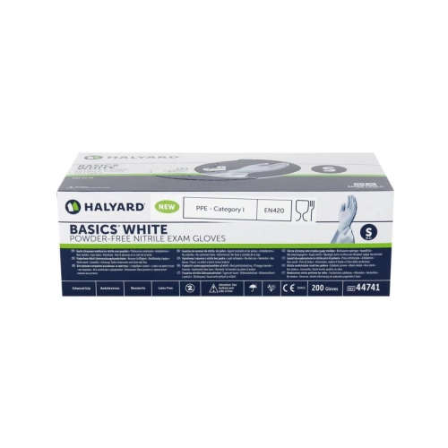 Halyard Handschuhe Basics Nitril puderfrei weiss klein 200 Stück