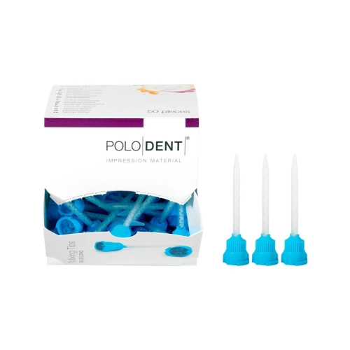 PoloDent Mischkanülen blau lang 50 Stück