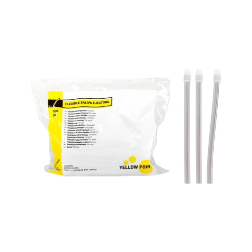 Yellow Point Speichelsauger flexibel transparent 100 Stück