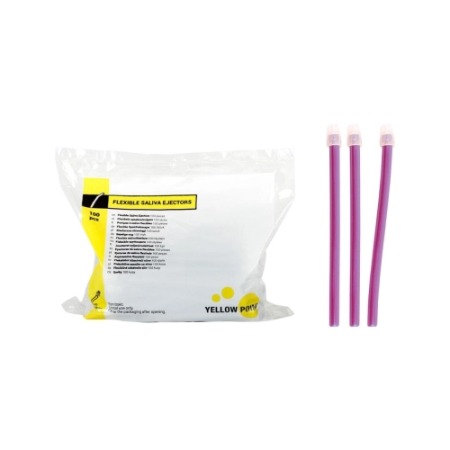 Yellow Point Speichelsauger flexibel lavendel 100 Stück