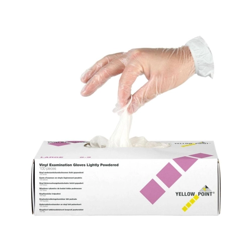 Yellow Point Handschuhe Vinyl groß 100 Stück