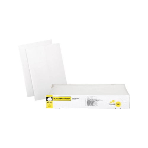 Yellow Point Filterpapier für Trays in Entnahmebox 18x28 cm weiß 250 Blatt