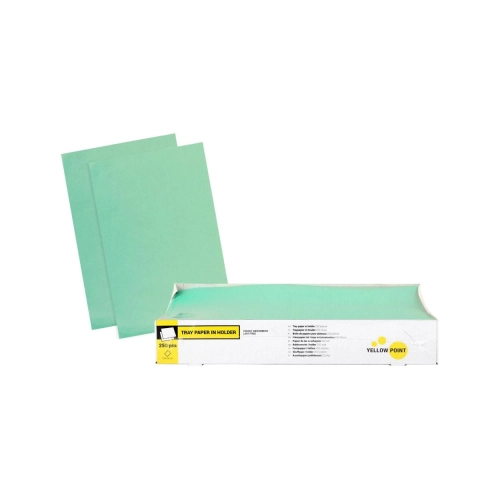 Yellow Point Filterpapier für Trays in Entnahmebox 18x28 cm grün 250 Blatt
