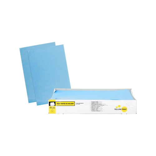 Yellow Point Filterpapier für Trays in Entnahmebox 18x28 cm blau 250 Blatt