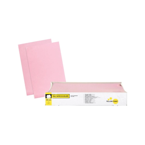 Yellow Point Filterpapier für Trays in Entnahmebox 18x28 cm rosa 250 Blatt