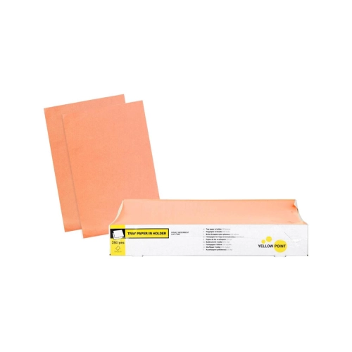 Yellow Point Filterpapier für Trays in Entnahmebox 18x28 cm orange 250 Blatt