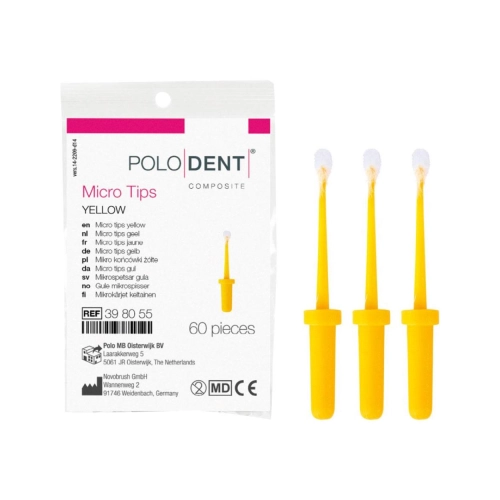 PoloDent Micro Tips Gelb 60 Stück